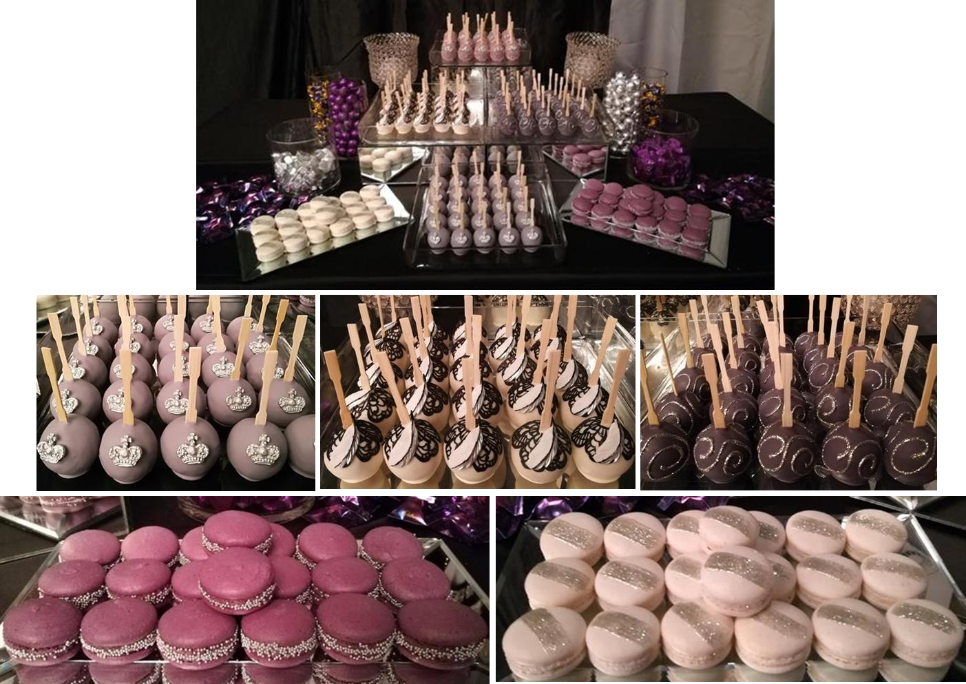 purple candy buffet